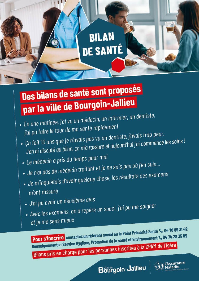 Affiche A3 Bilan sante 2024