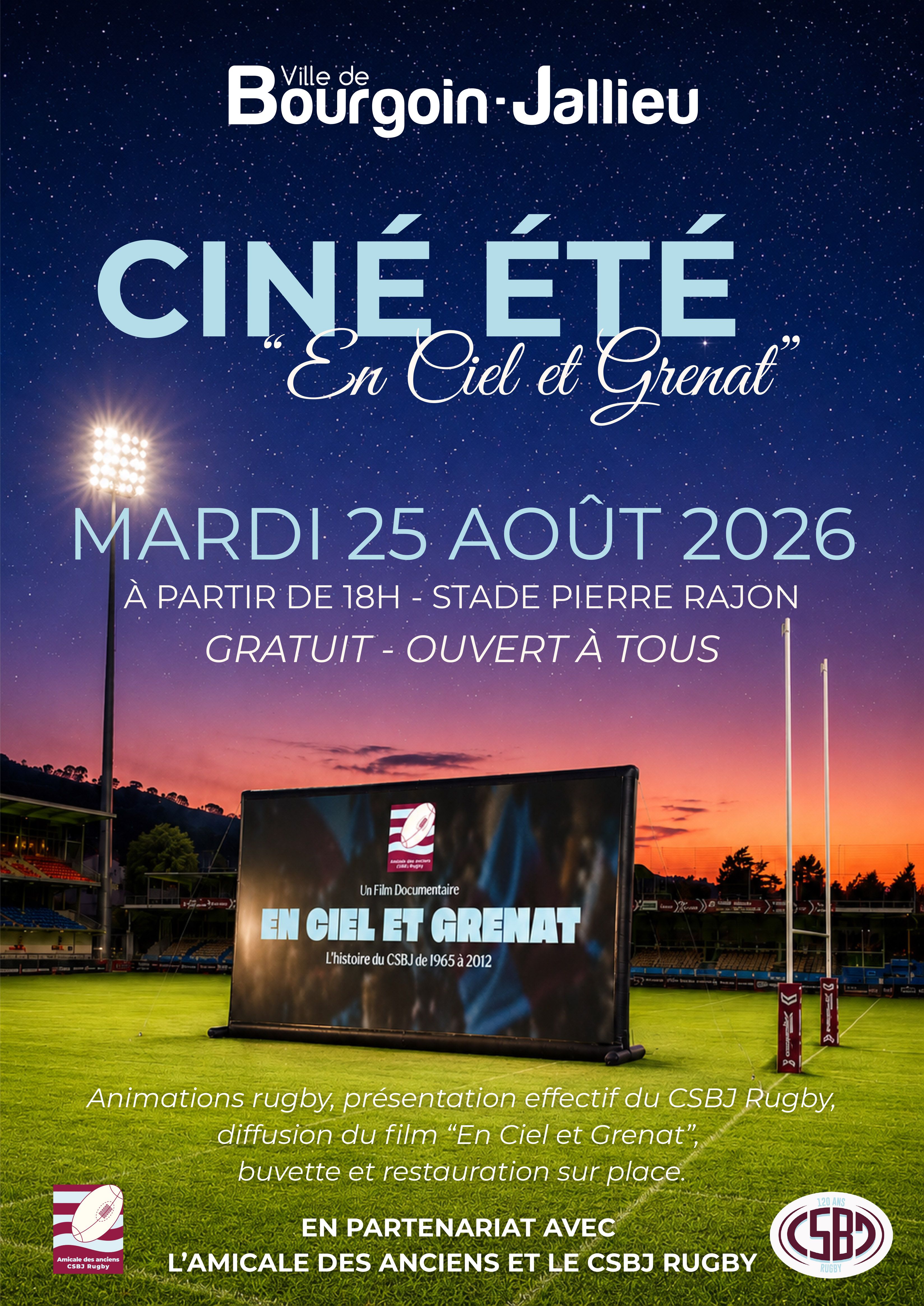 SOIREE EN CIEL ET GRENAT