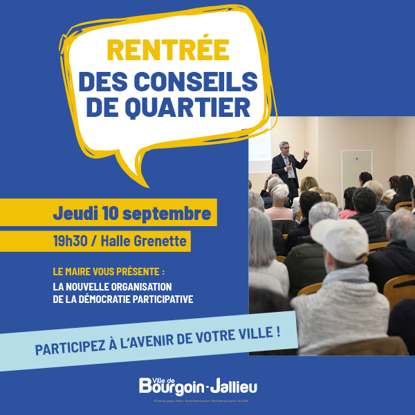 RENTREE CONSEIL DE QUARTIER BOURGOIN JALLIEU