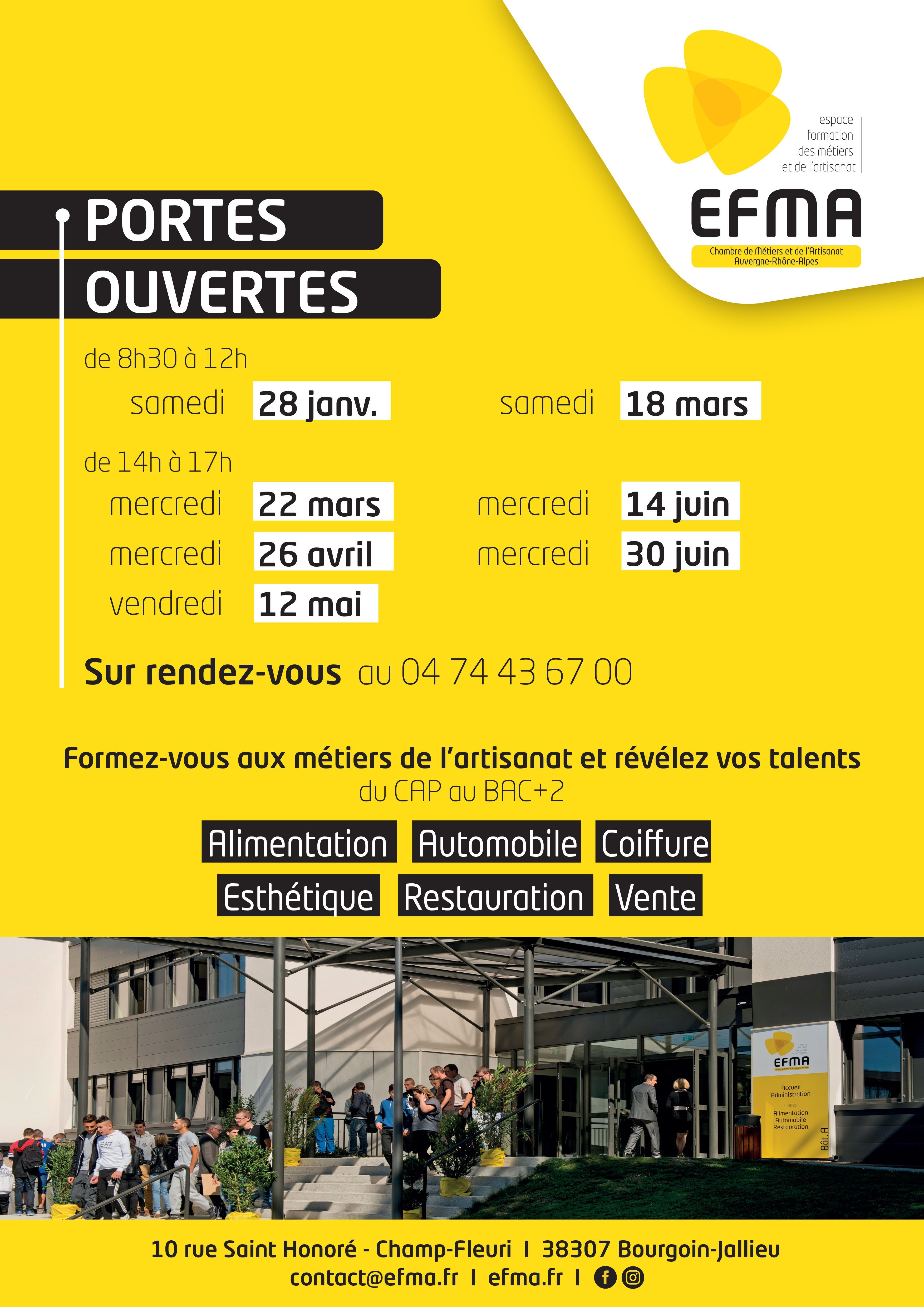 EFMA Affiche JPO 2023