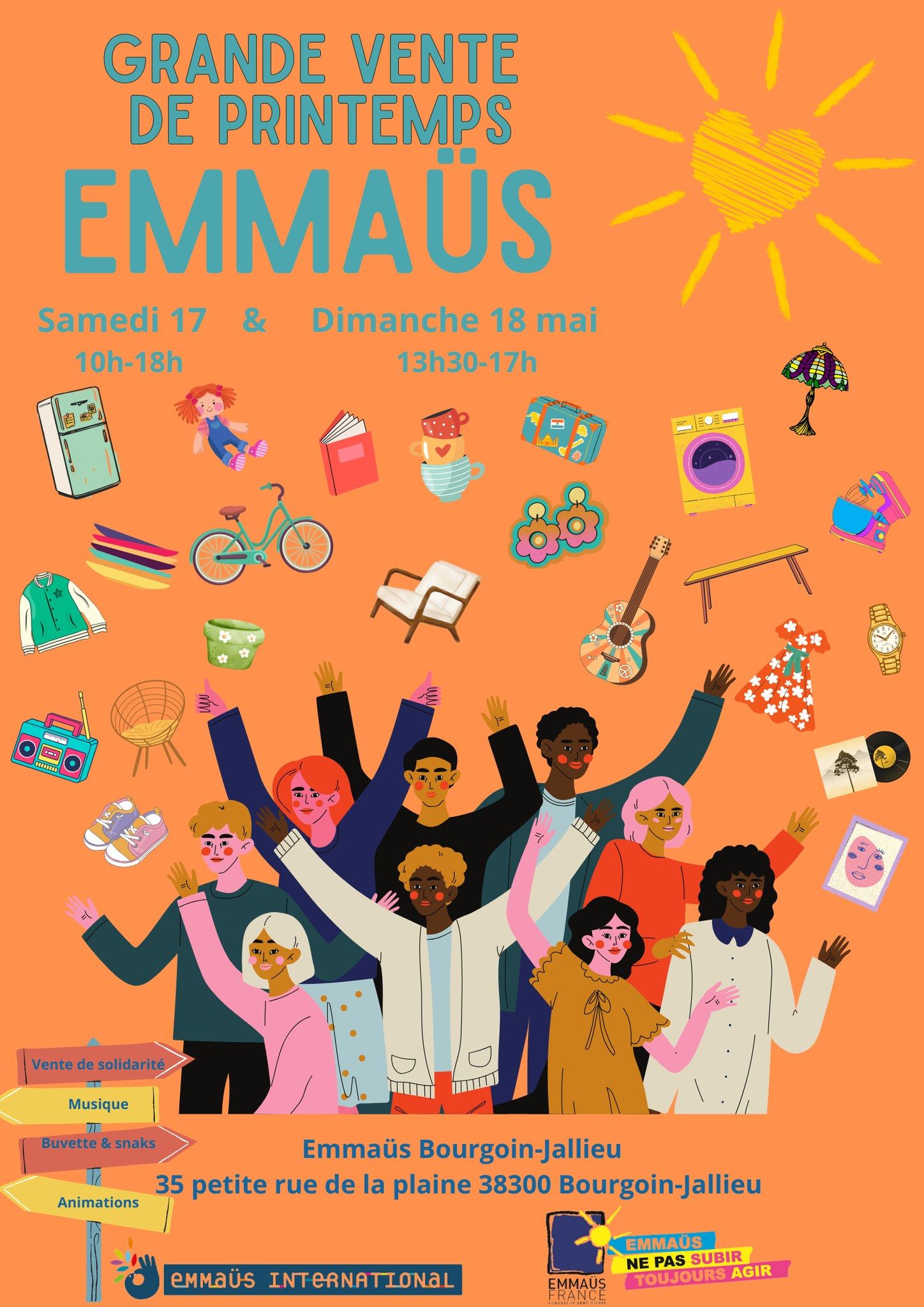 17 et 18 mai vente emmaus