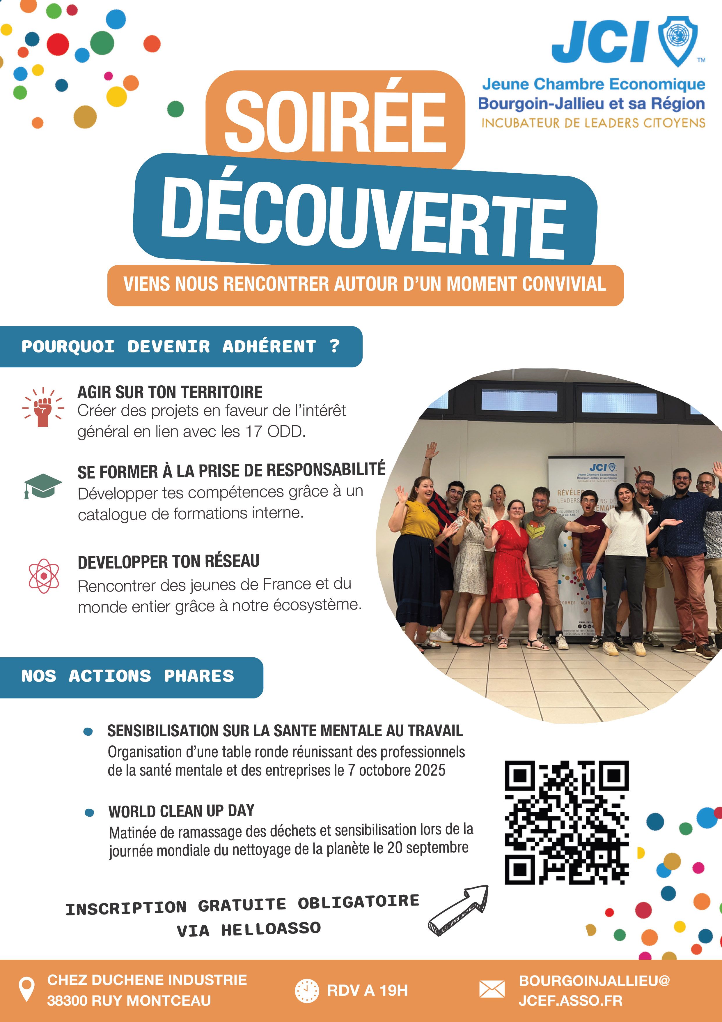 Affiche Soirée découverte JCEL 1