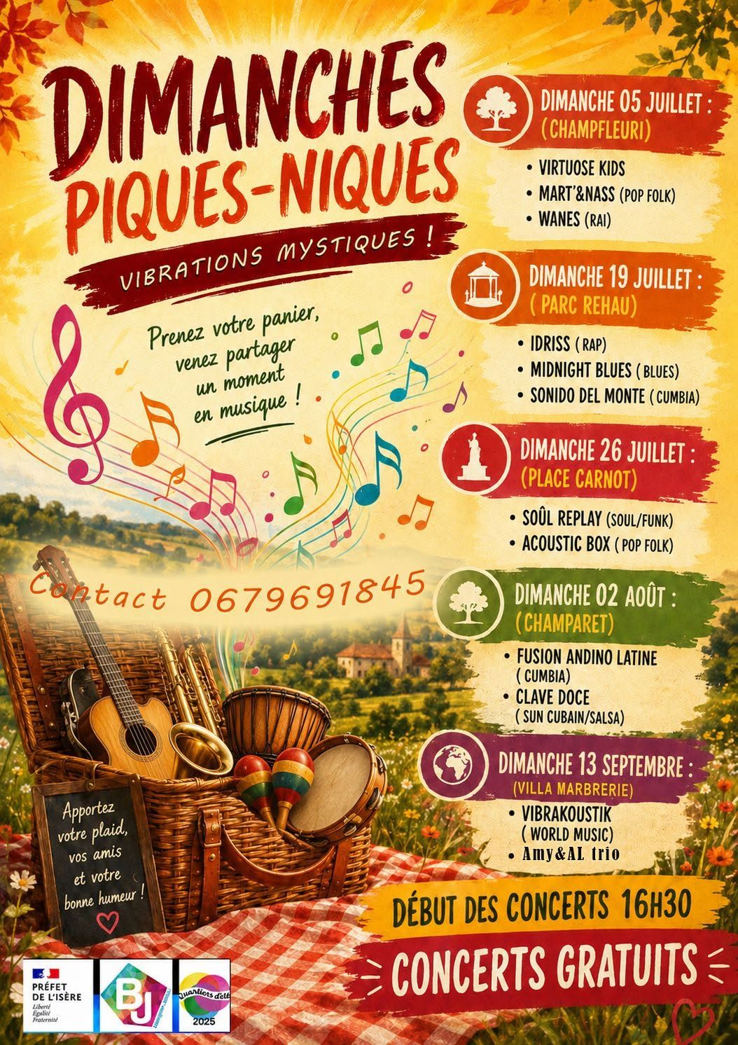 Les dimanches, c'est pique-nique ! Festiv'été 2026 Bourgoin-Jallieu