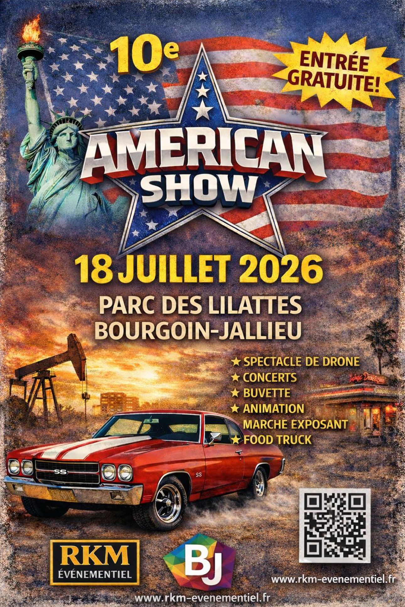 American Show RKM 18 juillet 2026 Bourgoin-Jallieu