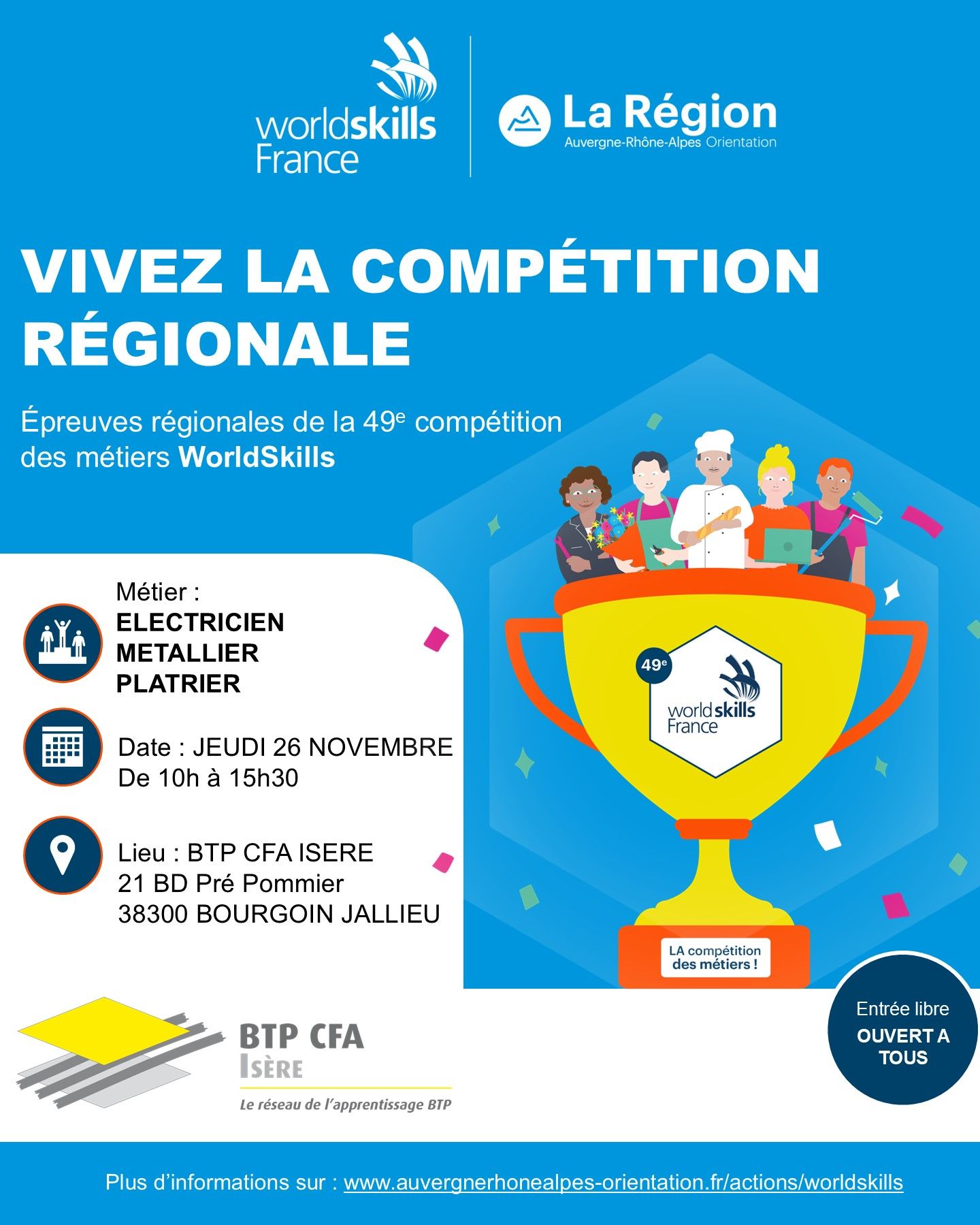 Affiche Worldskills Bourgoin