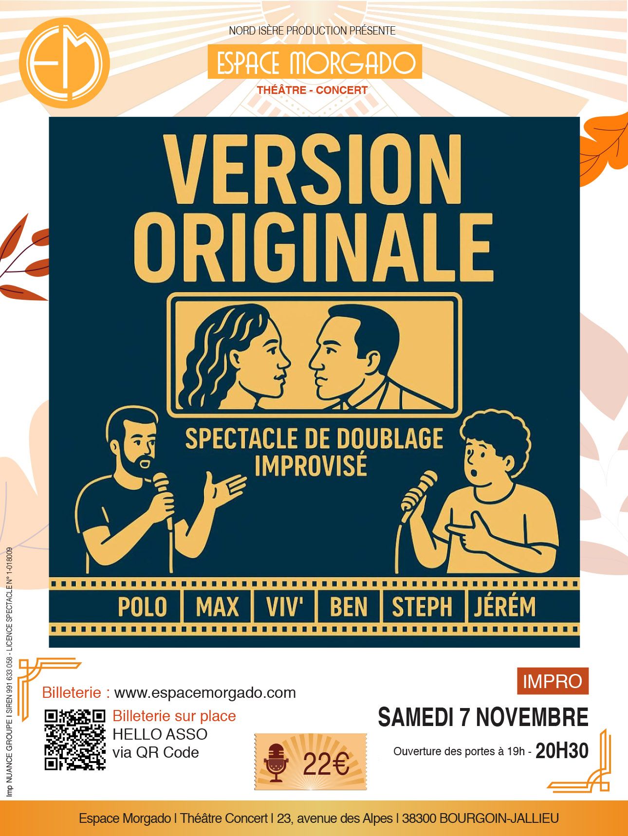 VERSION ORIGINALE 7 NOVEMBRE ESPAGE MORAGDO