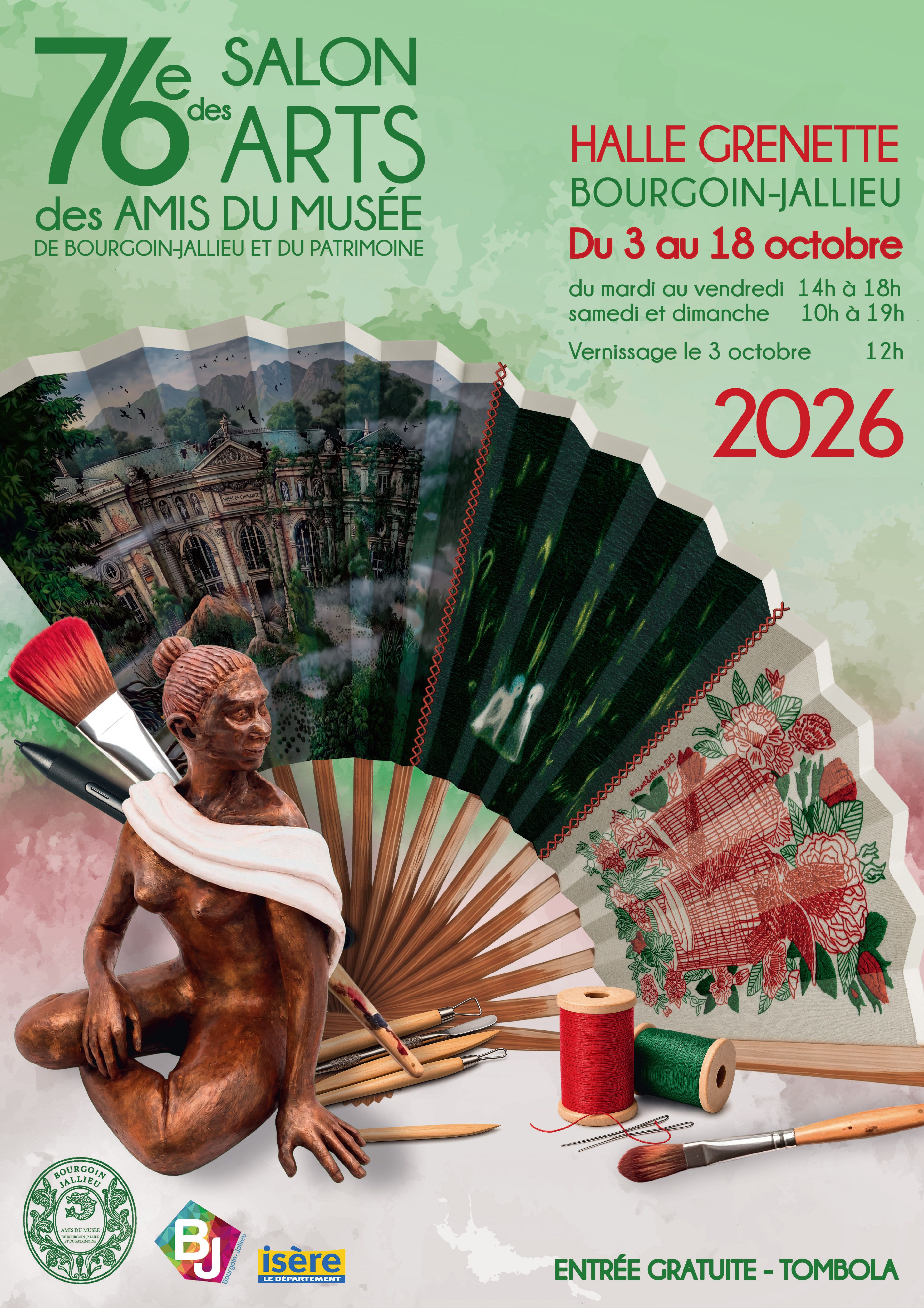 Salon des Arts du 3 au 18 oct. 2026